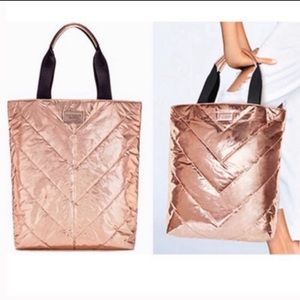 Victoria’s Secret Metallic Rose Gold Tote/Hand bag